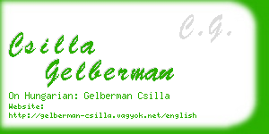 csilla gelberman business card